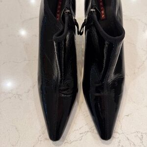 Prada Patent Leather Booties, size 39